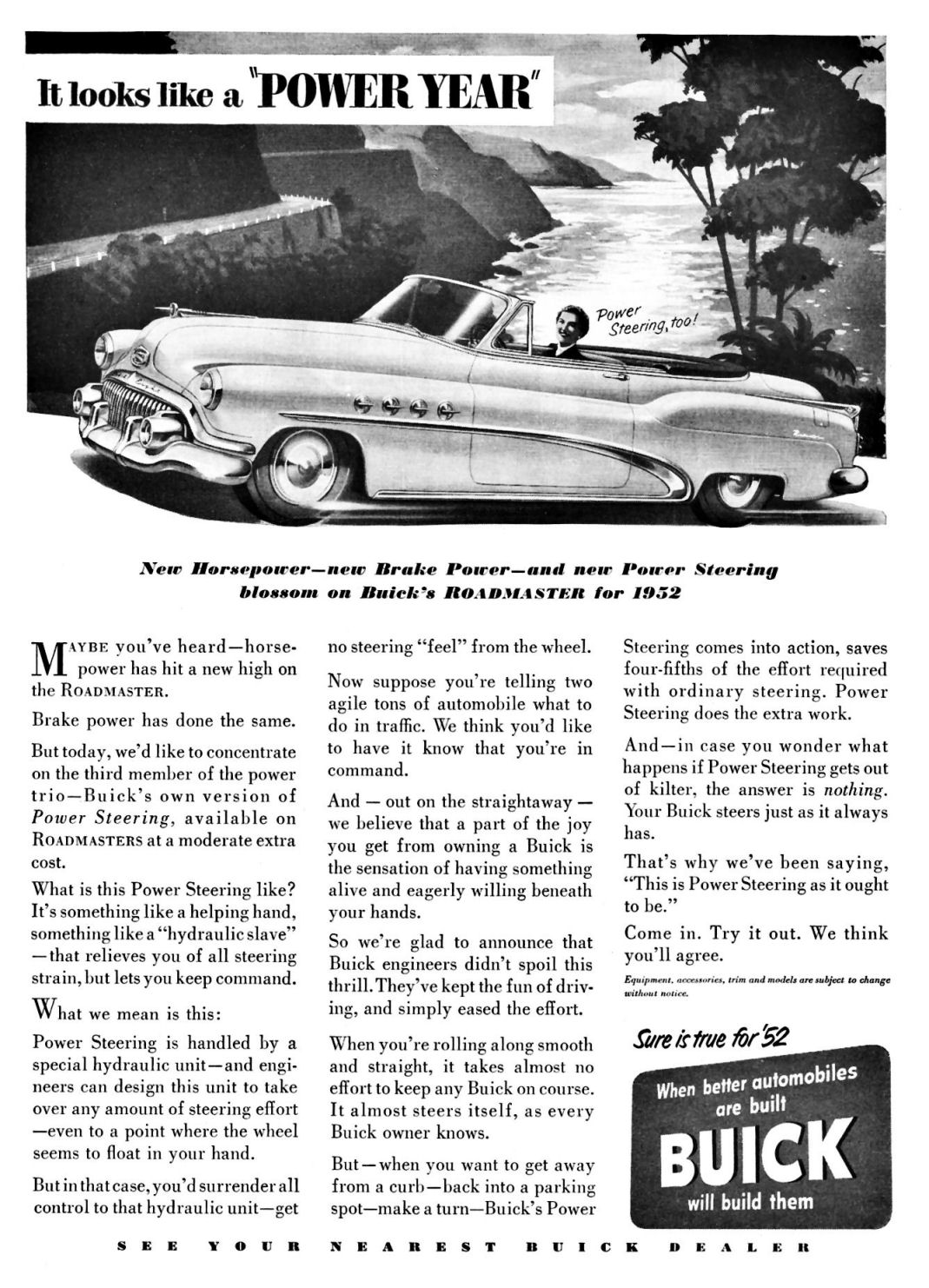 1952 Buick Auto Advertising